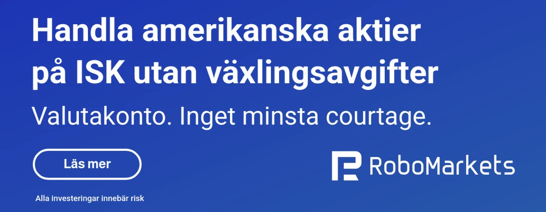 RoboMarkets: handla amerikanska aktier på ISK utan växlingsavgifter